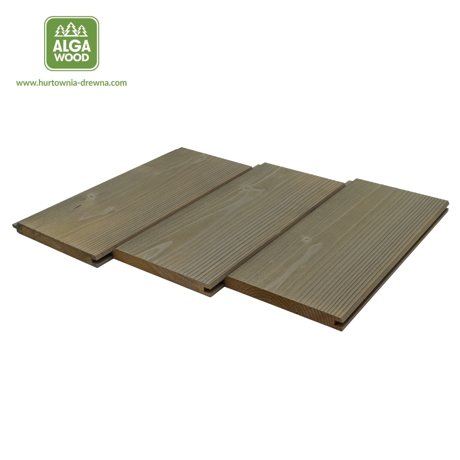 Planche Épicéa Thermo Brossé 19×185 PHASE GRIS GRAPHITE classe NATUR – AlgaWood