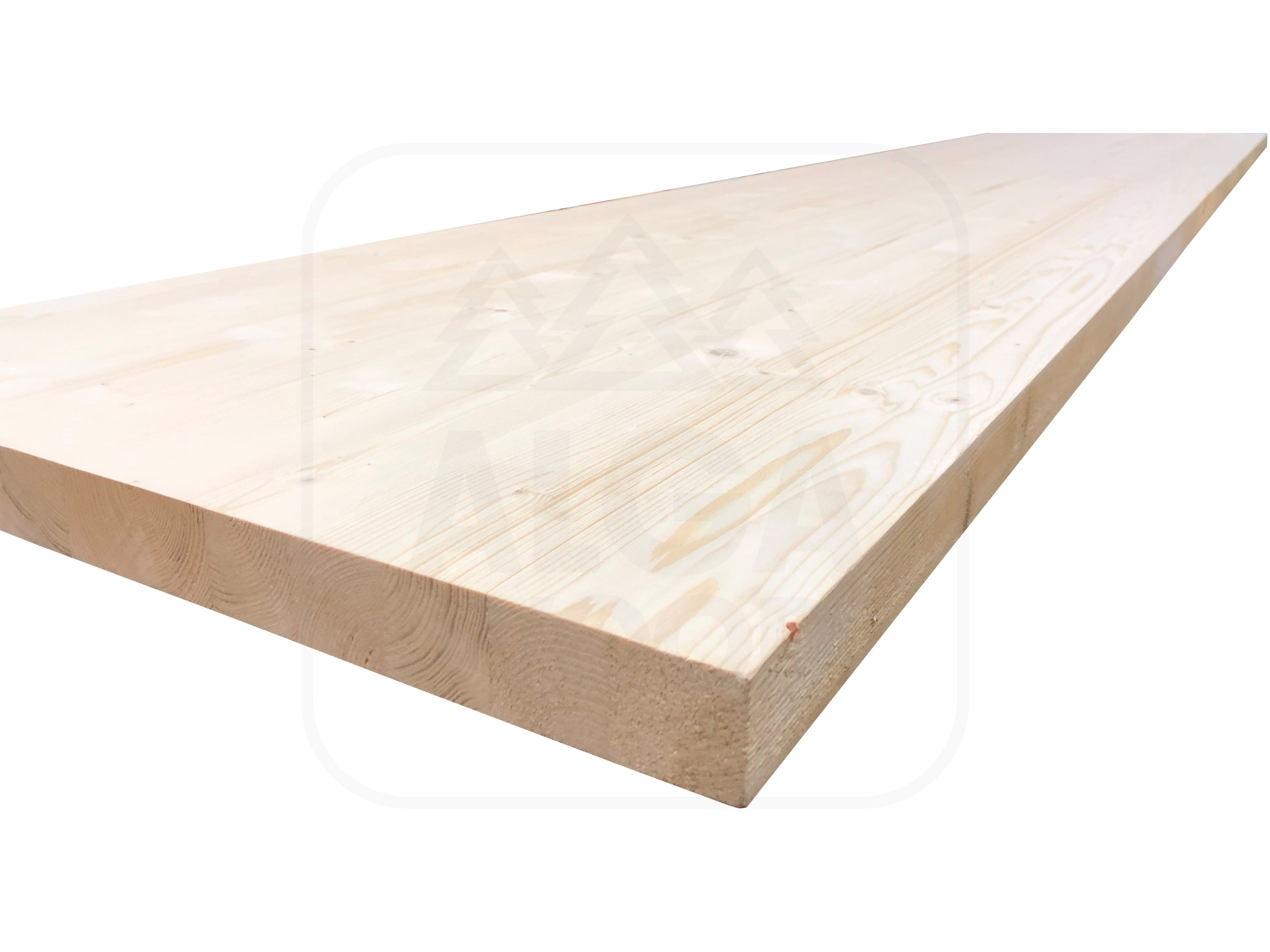 Plan de travail en épicéa 28×600/planche collée classe RUSTYK 2,45 m – AlgaWood