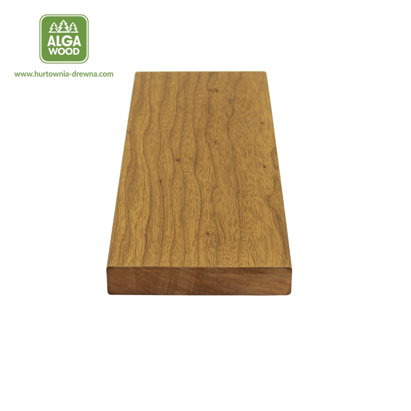 Lame de terrasse Thermo Frake SMOOTH 25×139, classe NATUR – AlgaWood