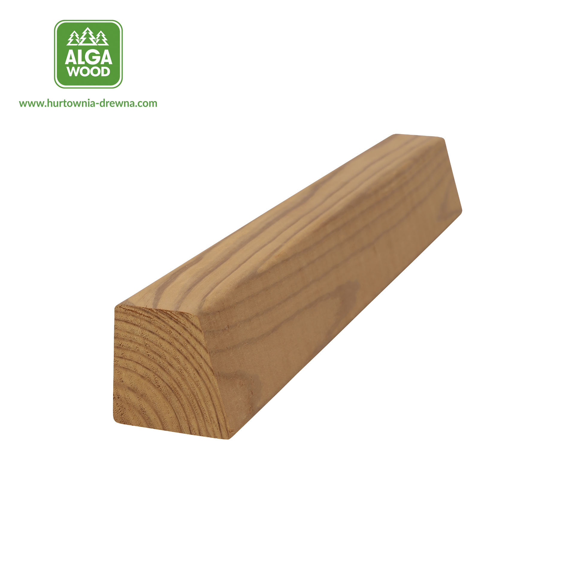 Lambris en pin thermo-traité losange AB 4,2 x 4,2 cm