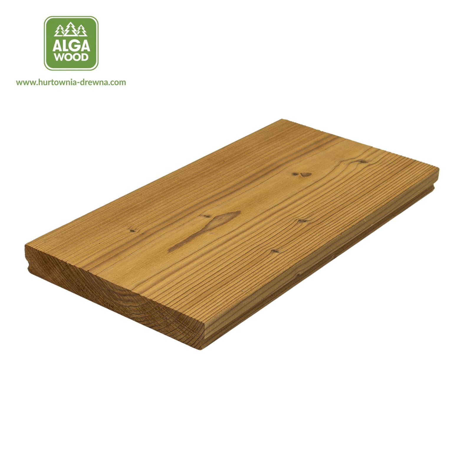 Lame de terrasse en épicéa thermo brossée 2,6 × 18,5 cm, qualité naturelle