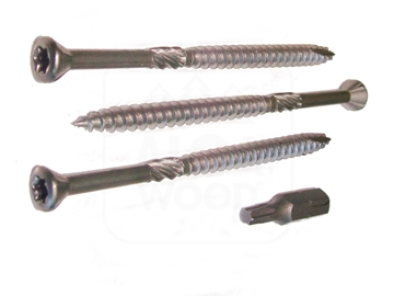 Vis à bois en acier inoxydable C2 (AISI 410) 0,45 × 8 cm TORX 20 – Paquet de 200 pièces