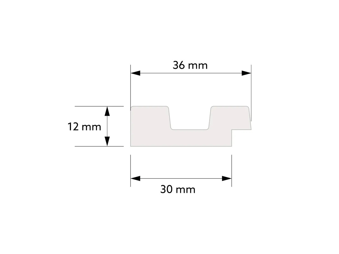 Gauche Finition stratifiée Chêne classique L0106L – Mardom Decor