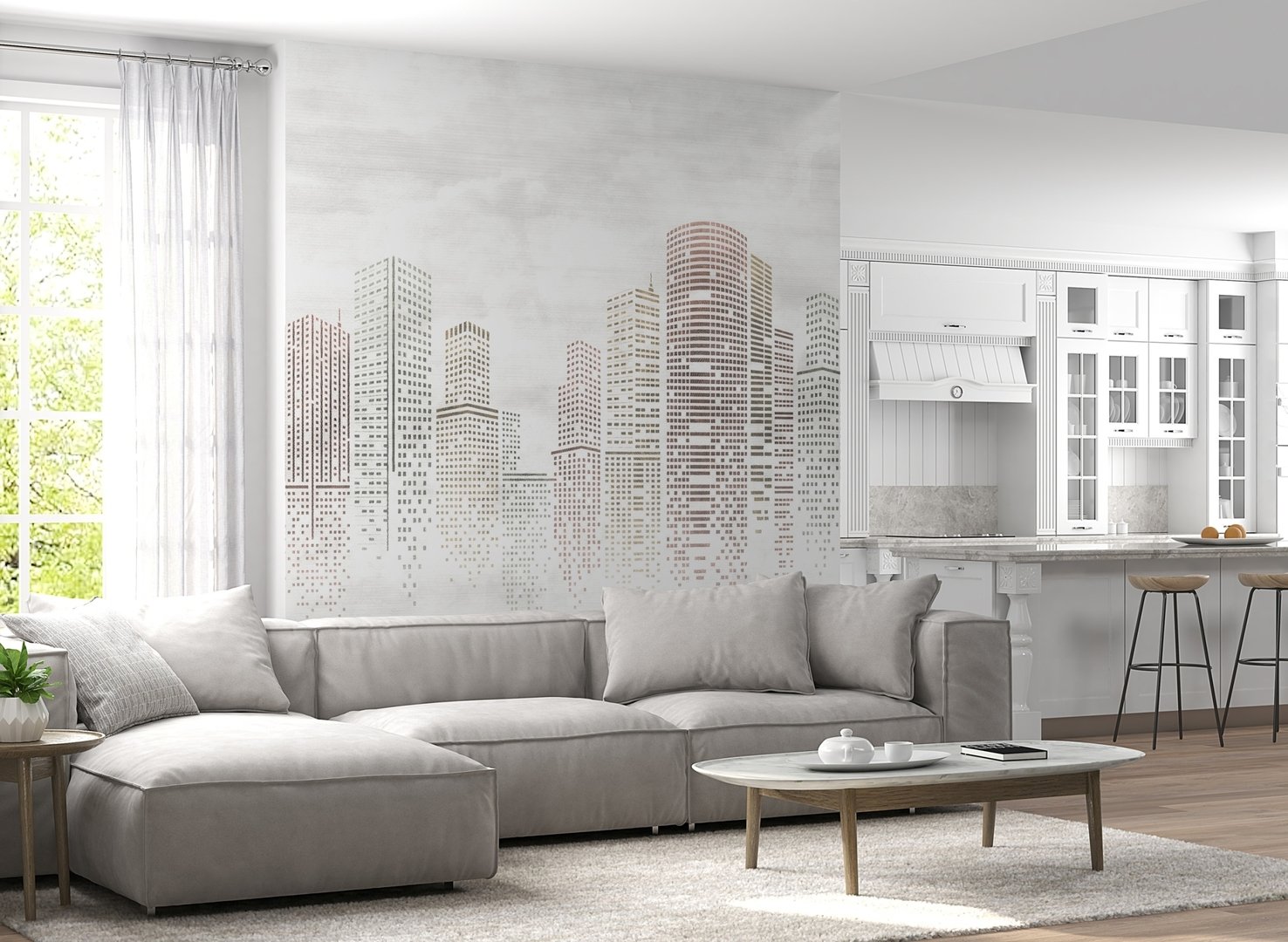 Papier peint panoramique Skyline DARTANK