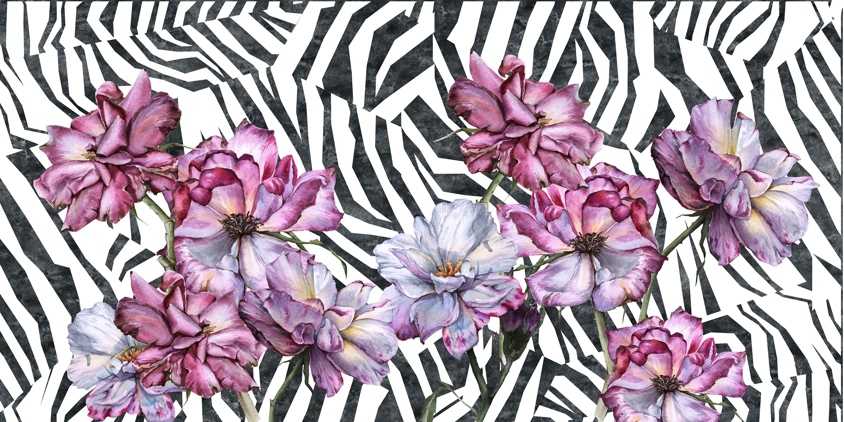 Zebra Fleur – Dekorami
