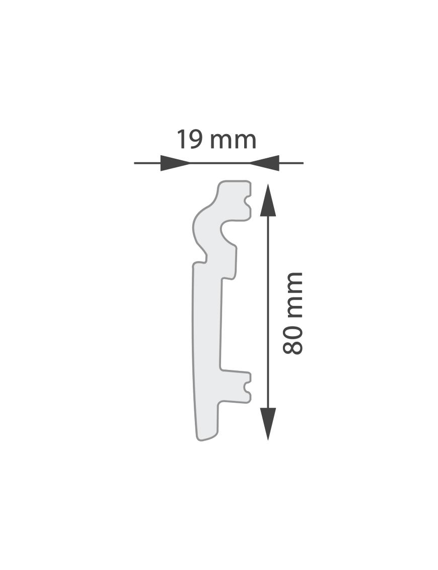 Plinthe DF08A  - Carton de 43,2 ml  (18 pièces)