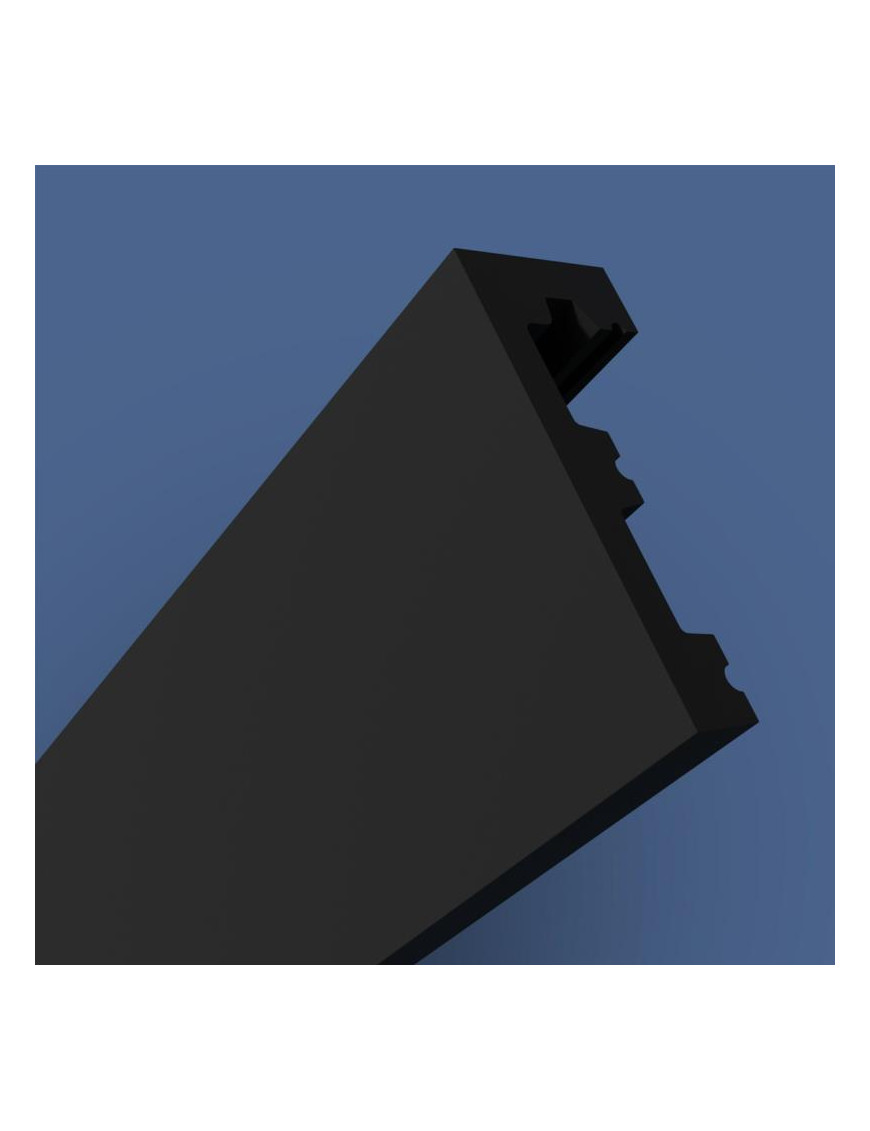 Corniche de Plafond LK-1 noir "2 m" - Carton de 16 ml (8 pièces)