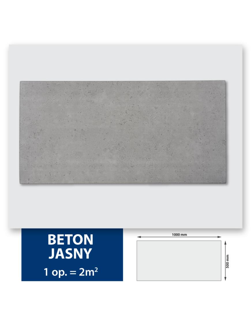 Panneau Mural décoratif Béton clair 50 - Carton de 52 m² (104 pièces)