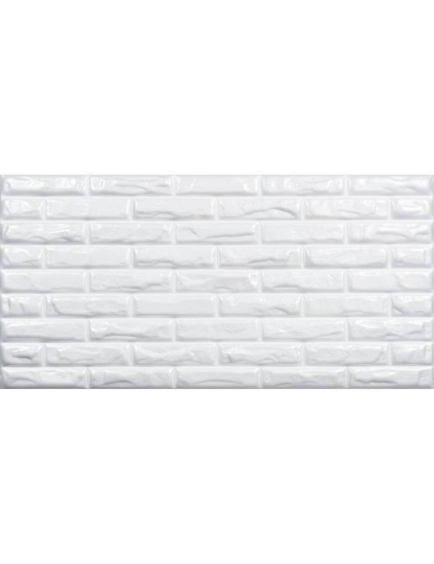Panneau Mural décoratif BRIQUE BLANCHE - Carton de 26 m² (52 pièces)