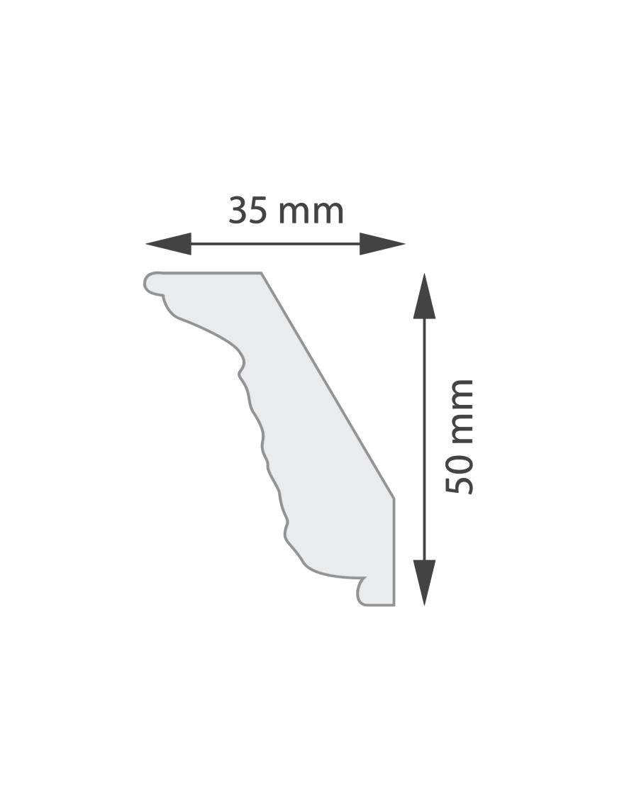 Corniche de Plafond NG 10 - Carton de 120 ml  (60 pièces)