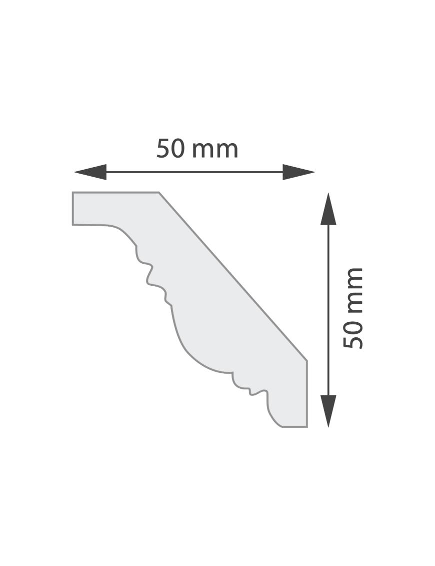 Corniche de Plafond NG 12 - Carton de 96 ml  (48 pièces)