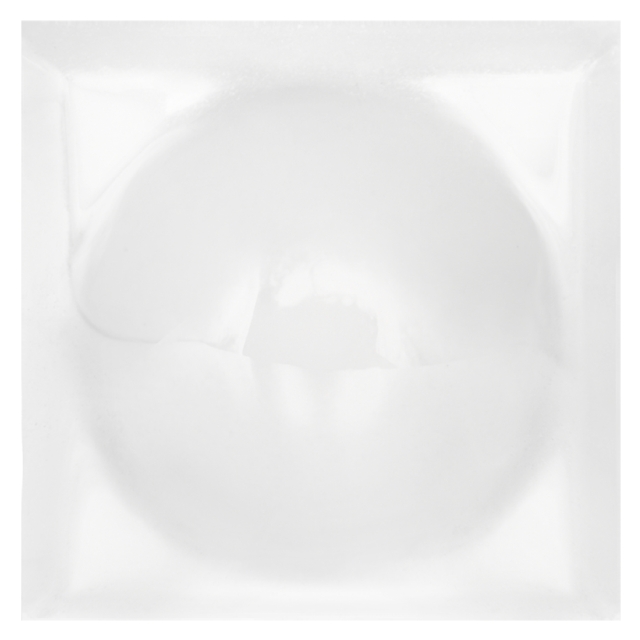 Décor en céramique blanche brillante C-CAP04