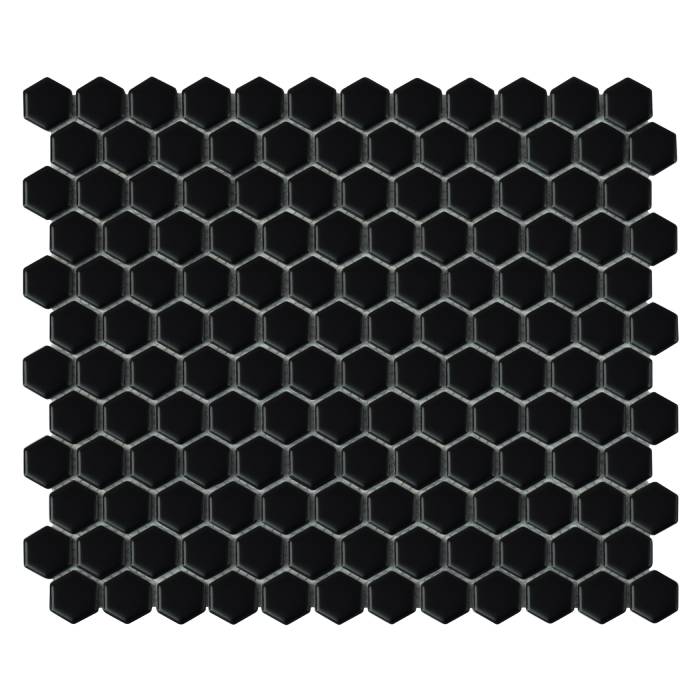 Mini Hexagon Black matt