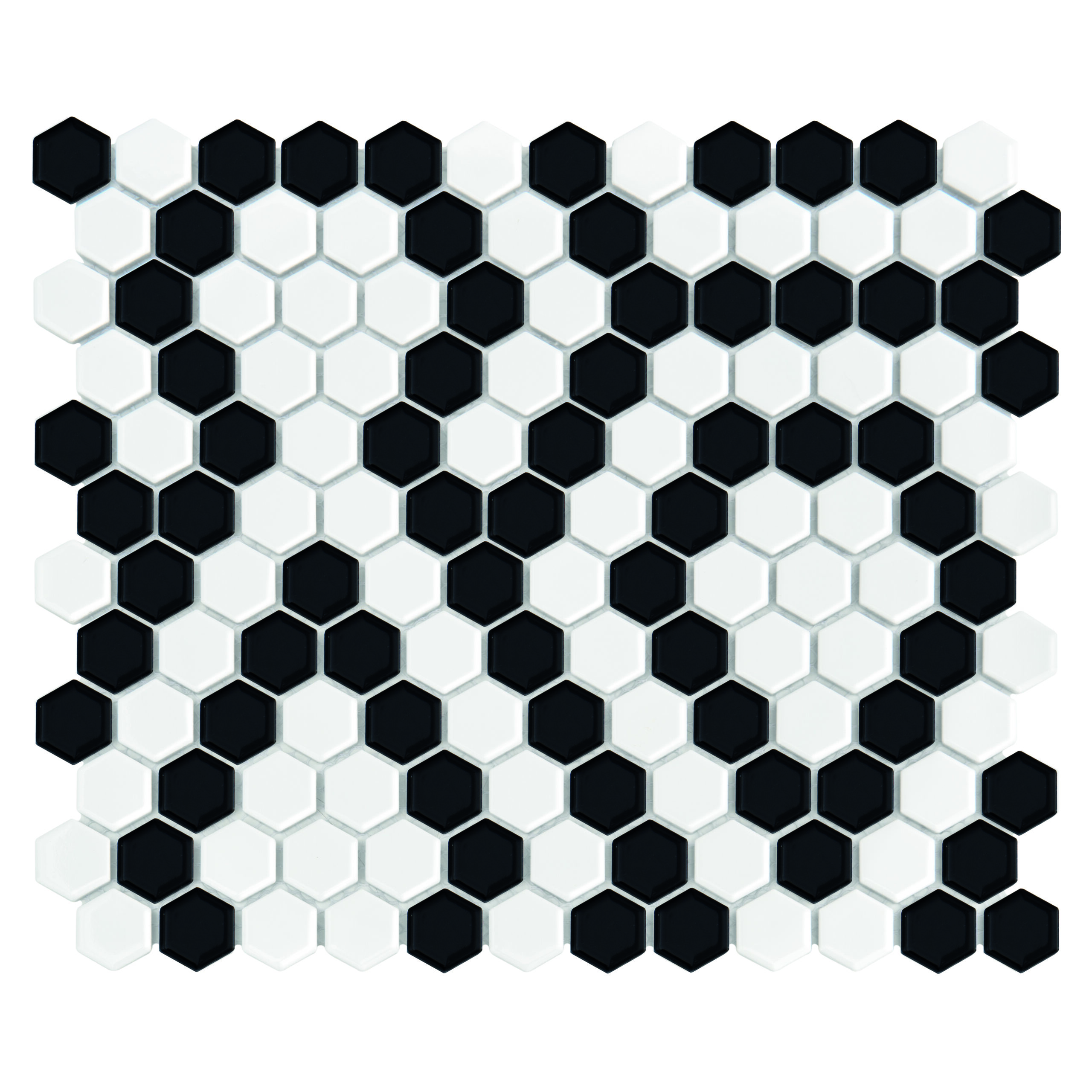 Mini Hexagon B&W Lace