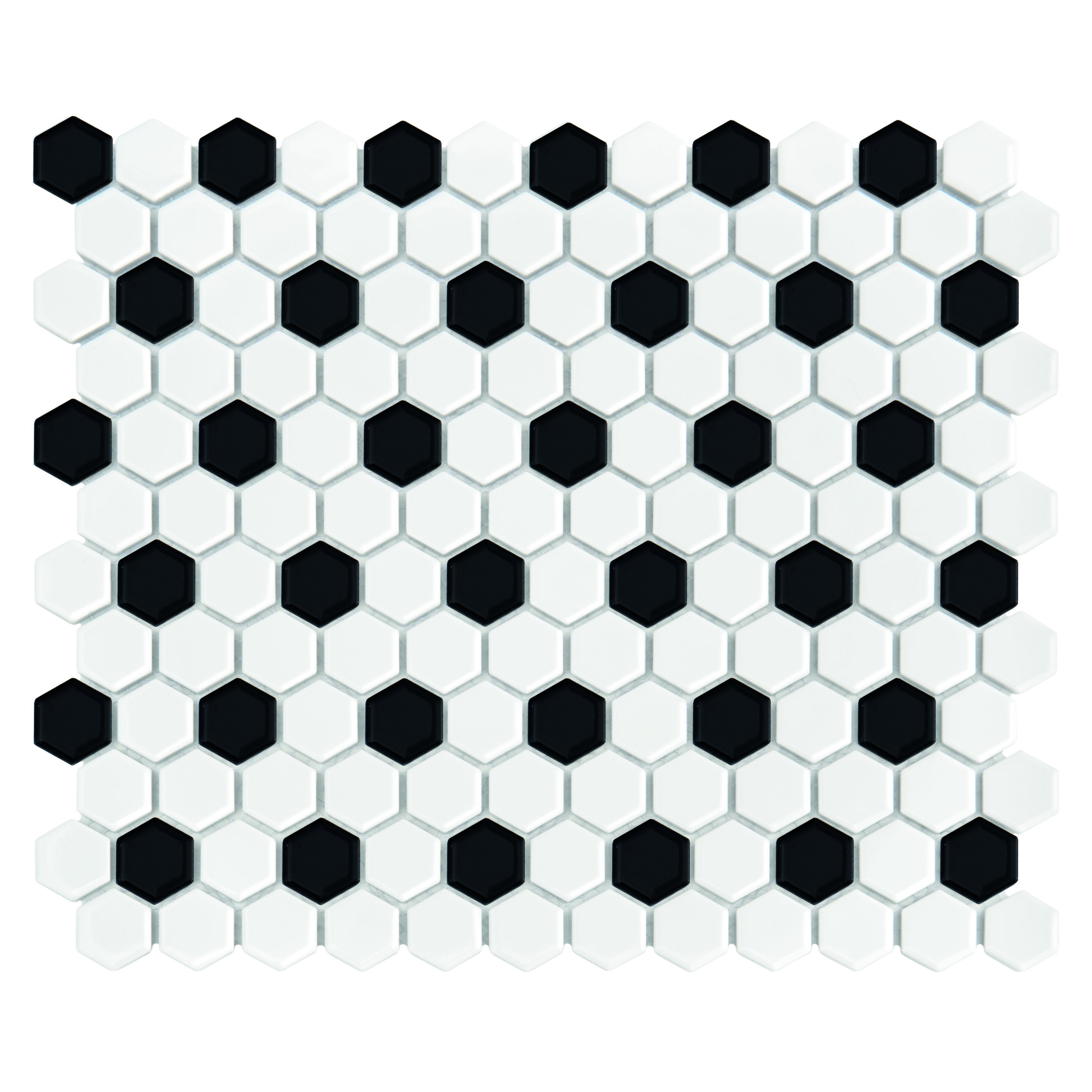 Mini Hexagon B&W Mix Premium matt
