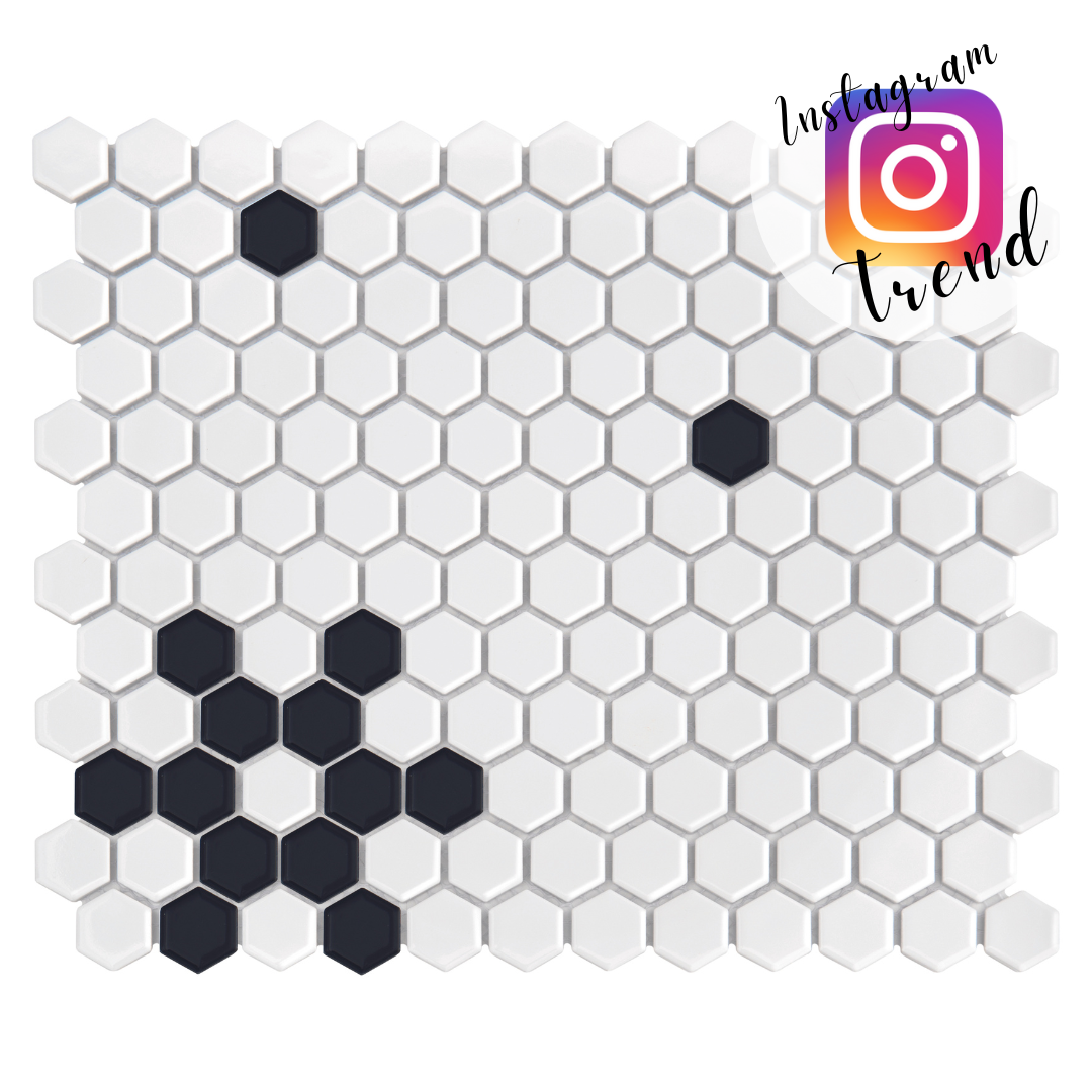 Mini Hexagon B&W Snow