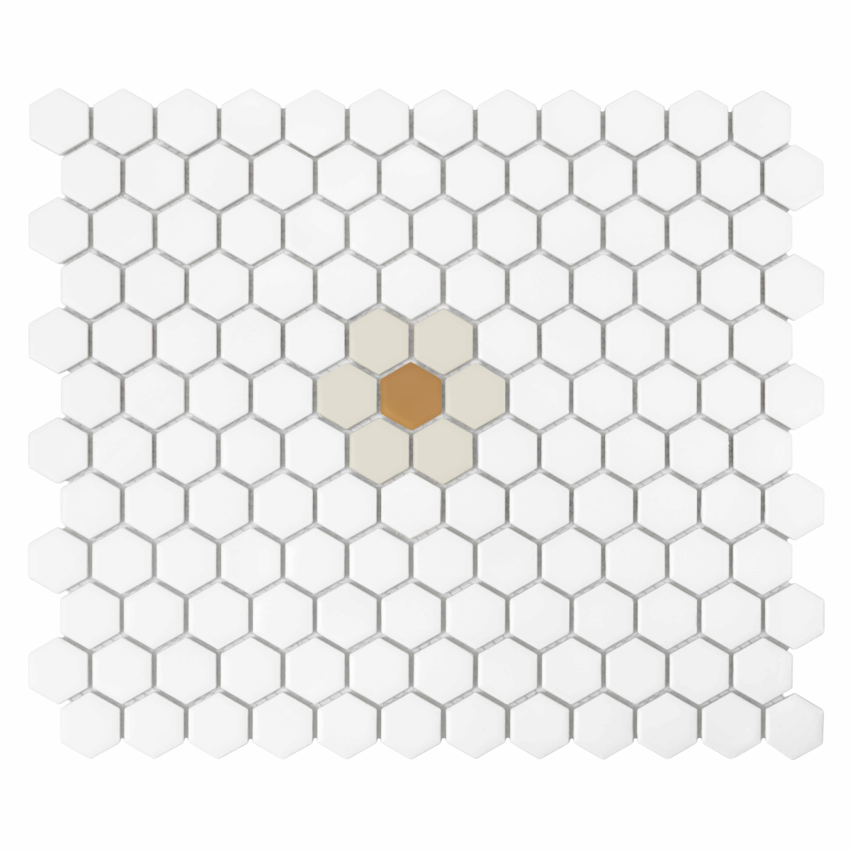Mini Hexagon Daisy Cotton matt