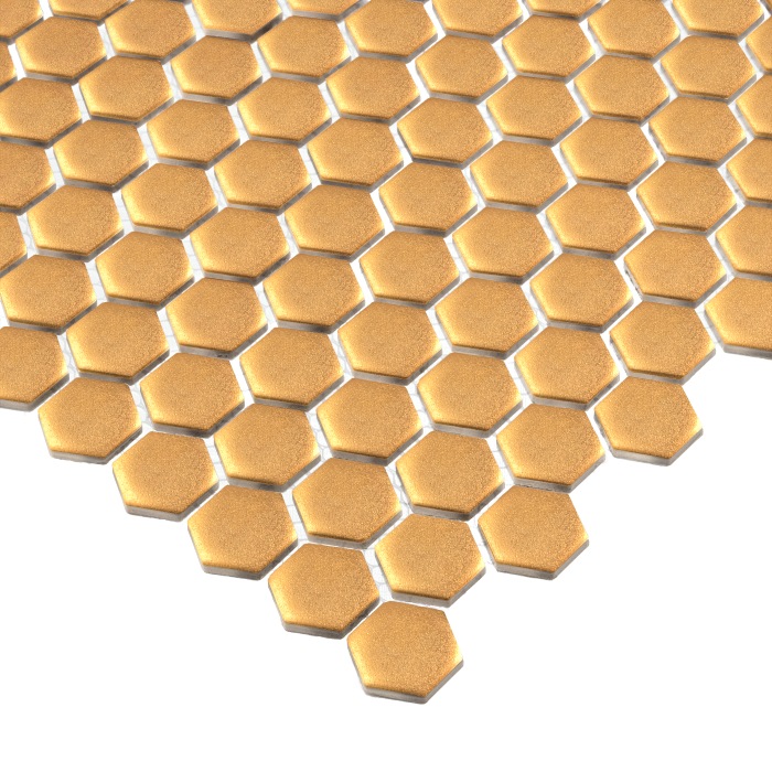 Mini Hexagon Gold matt