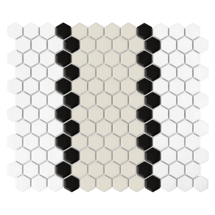 Mini Hexagon Stripe 3.1.B matt