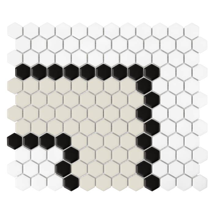 Mini Hexagon Stripe 3.2.B matt