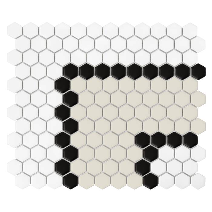 Mini Hexagon Stripe 3.3.B matt