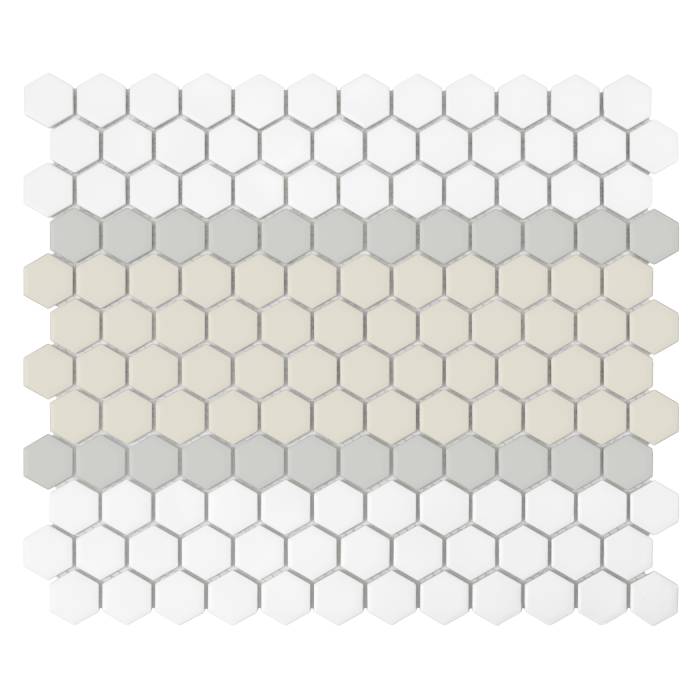 Mini Hexagon Stripe 3.A matt