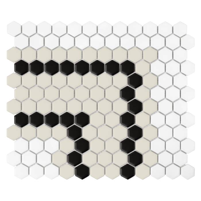Mini Hexagon Stripe 5.2.C matt