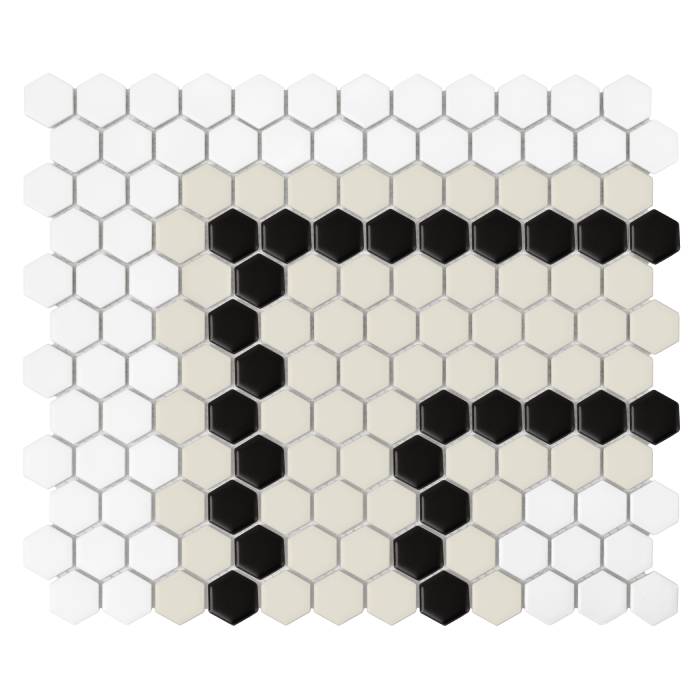 Mini Hexagon Stripe 5.3.C matt