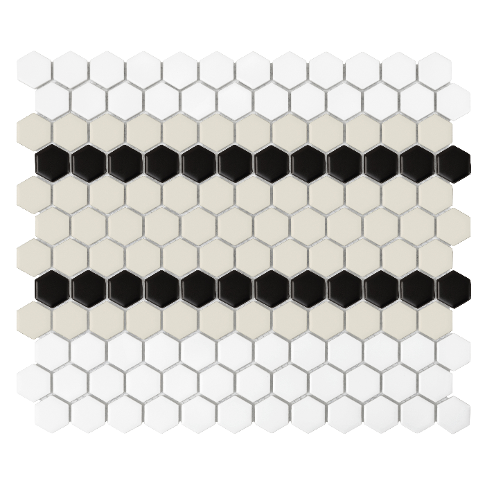 Mini Hexagon Stripe 5.C matt