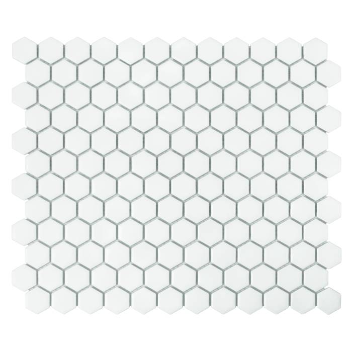 Mini Hexagon White matt