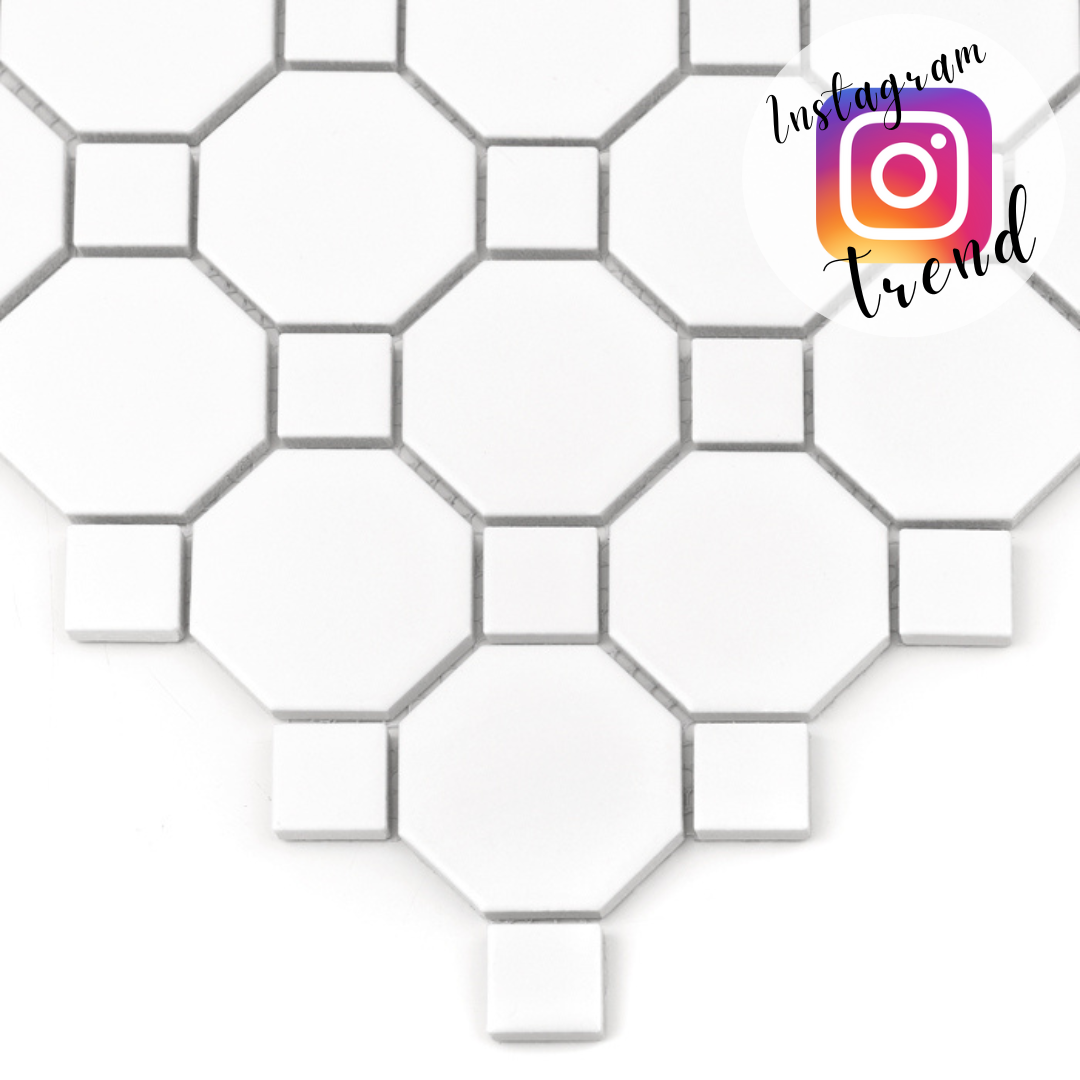 Mini Octagon White 55 matt