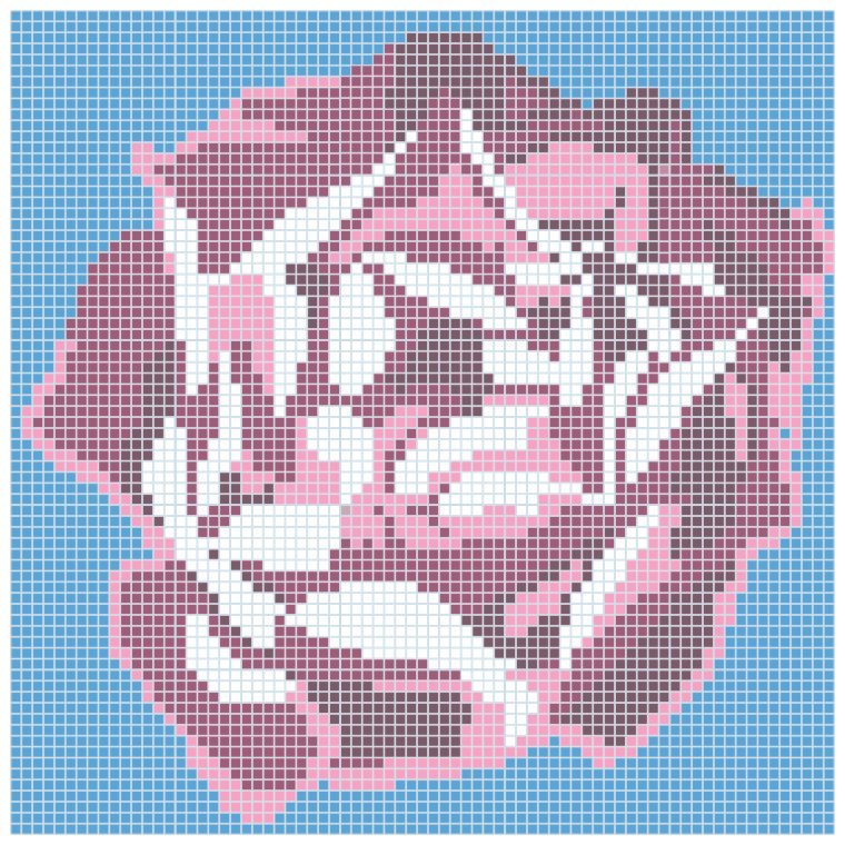 Mosaïque Q Rosa en verre DARTANK