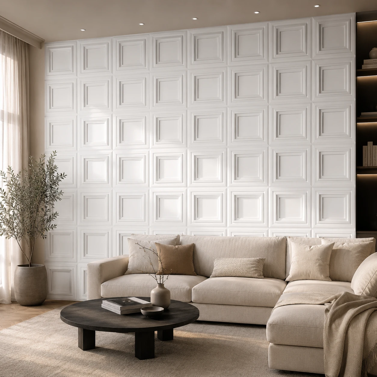 Panneau mural en polyuréthane TEMPLE 60x120cm – Easy Stones