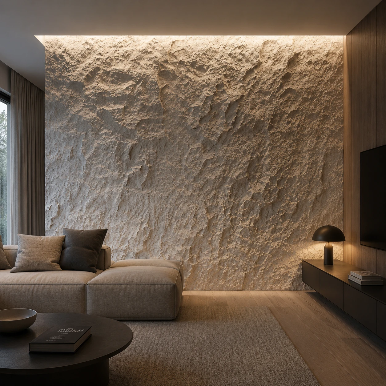 Panneau mural en polyuréthane SOMONI S1 60x120cm – Easy Stones