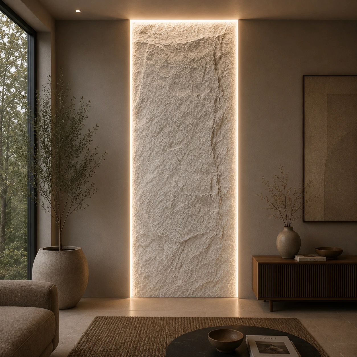 Panneau mural en polyuréthane EVEREST S12 60x120cm – Easy Stones