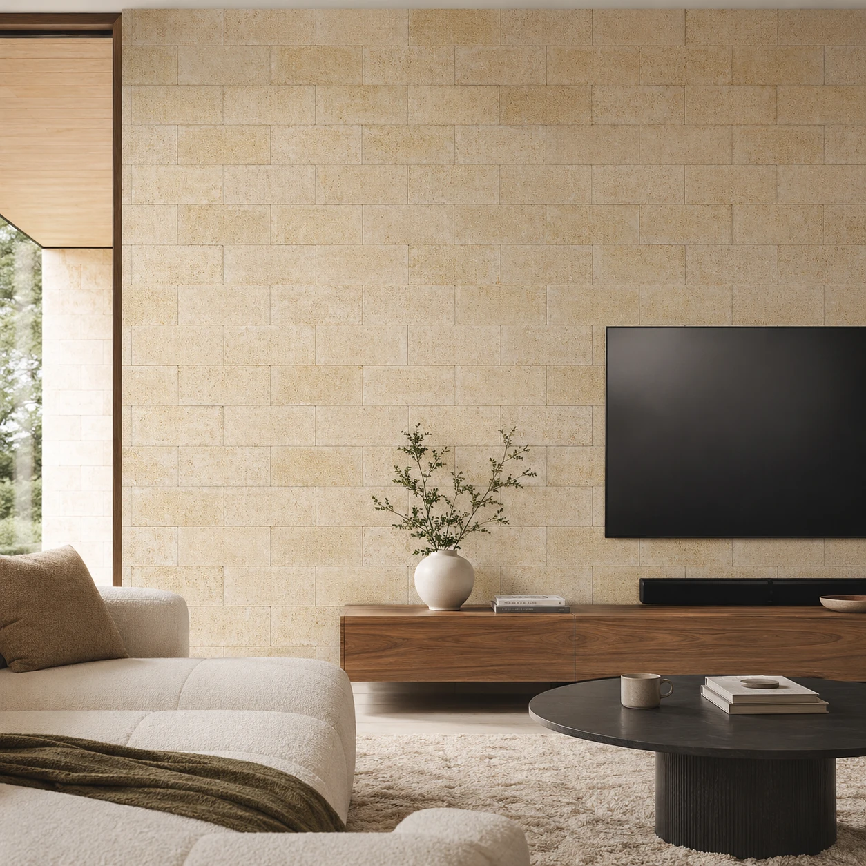 Panneau mural en polyuréthane HONEY STONE 110x40cm – Easy Stones