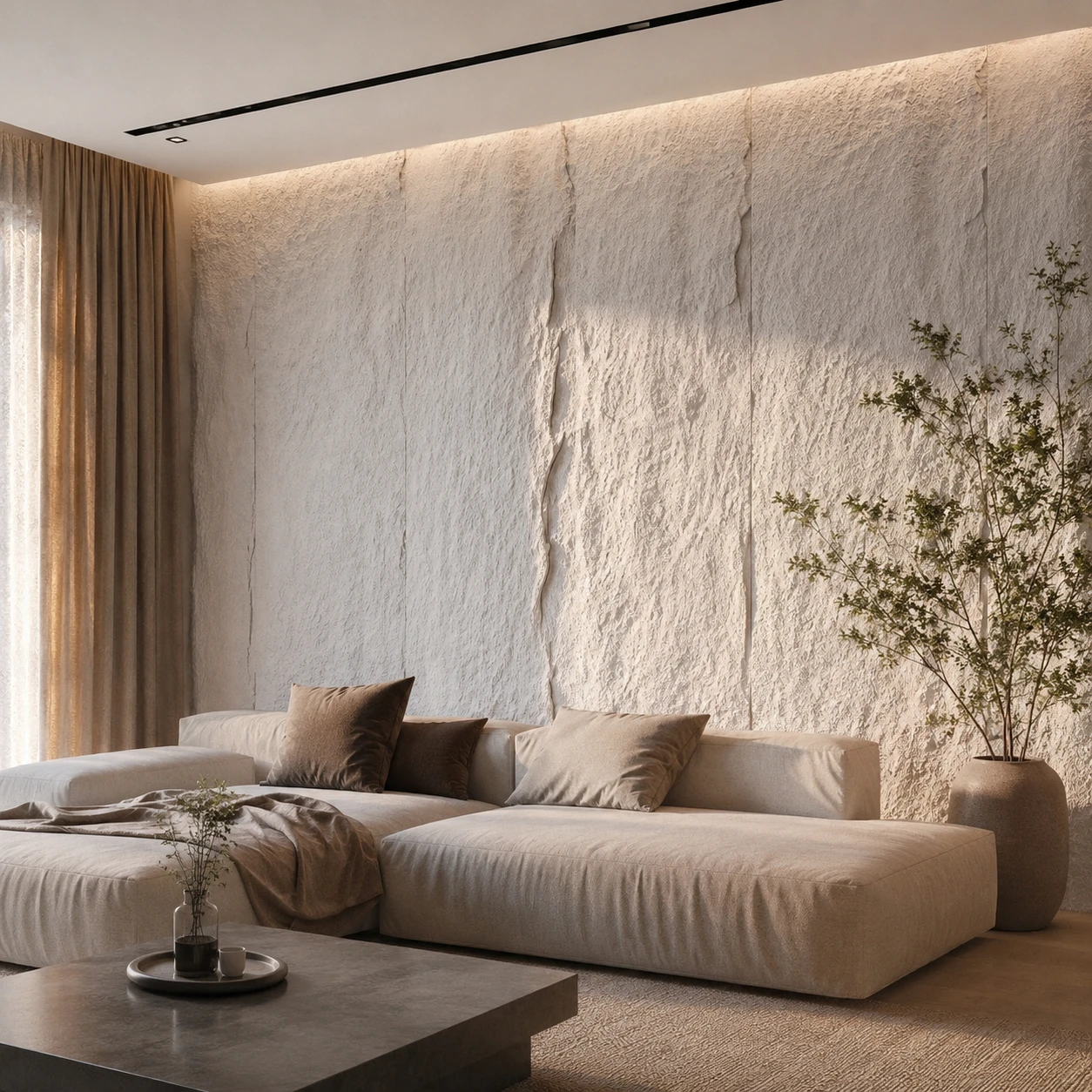 Panneau mural en polyuréthane EVEREST S2 60x120cm – Easy Stones
