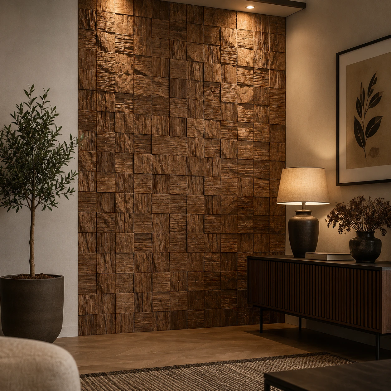 Panneau mural en polyuréthane AMBER GRAIN 120x60cm – Easy Stones