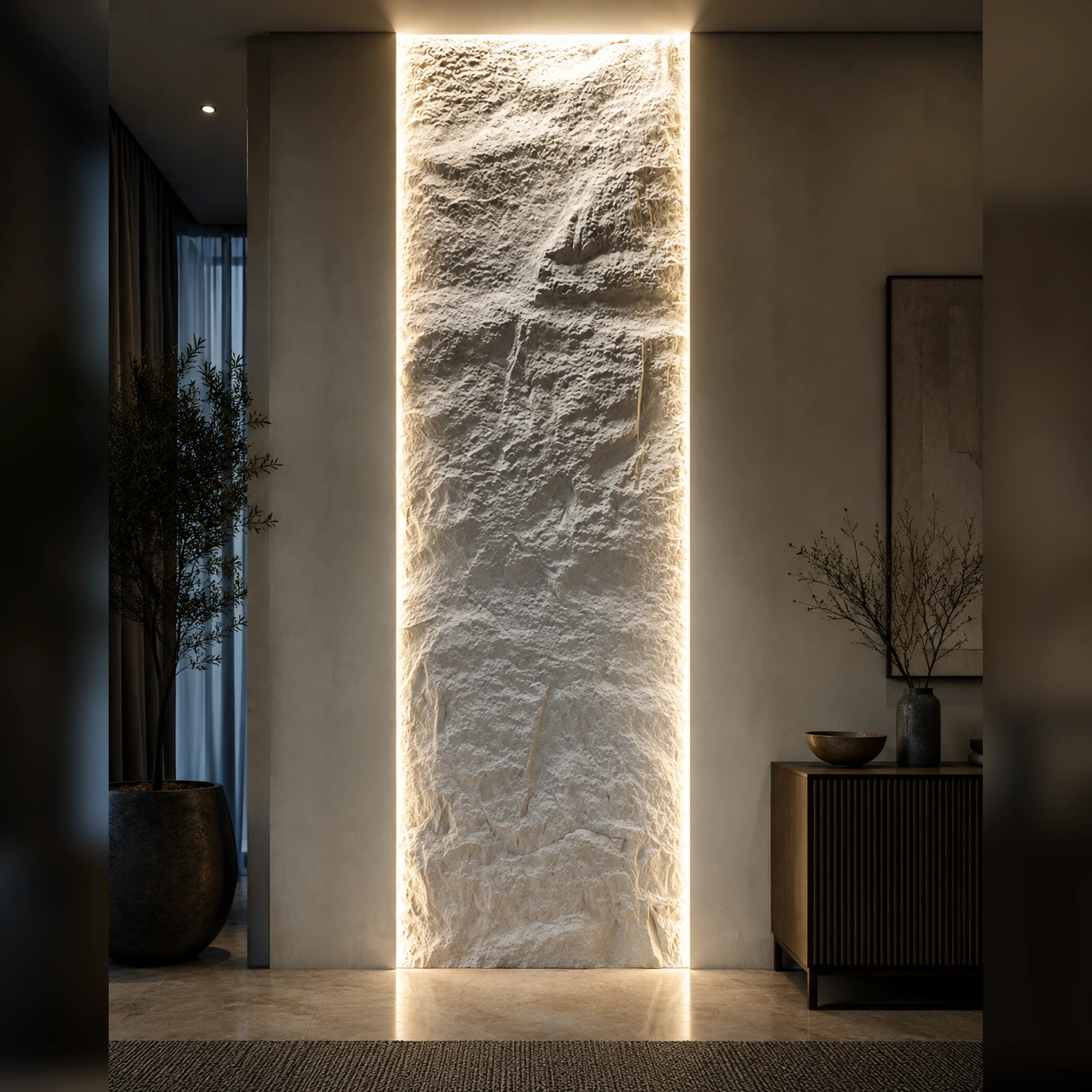 Panneau mural en polyuréthane ZEIL S2 80x240cm – Easy Stones