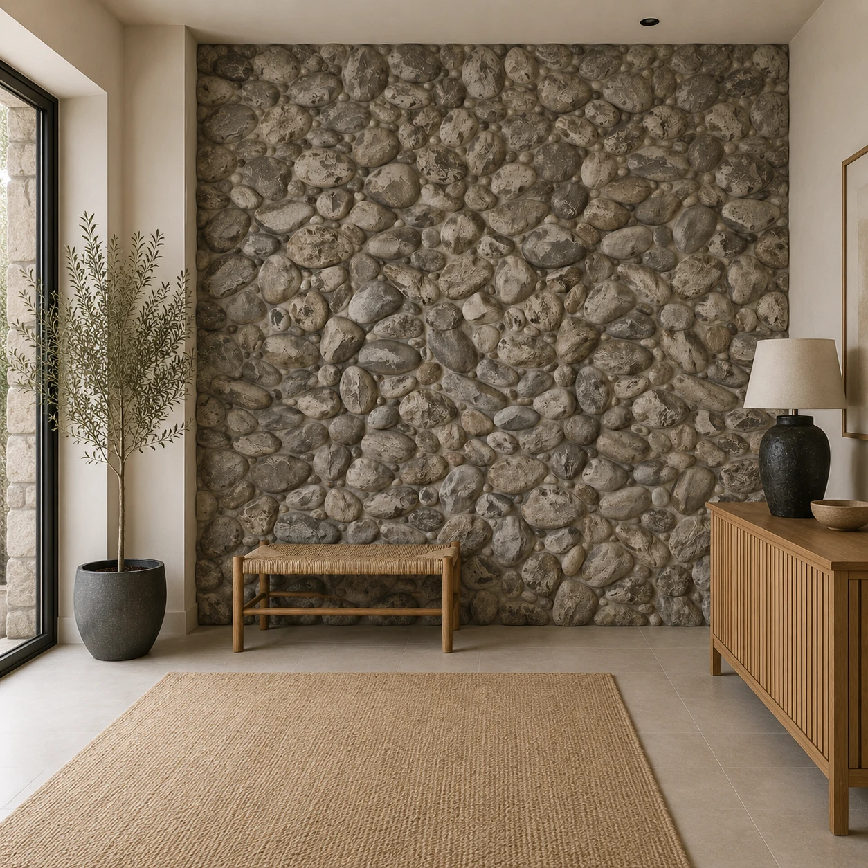 Panneau mural MOUNTAIN STREAM 161 x 86 cm – Easy Stones