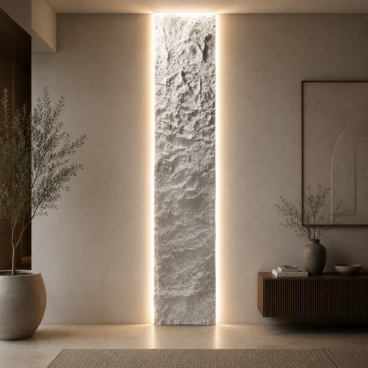 Panneau mural en polyuréthane MAKALU S3 60x290cm – Easy Stones