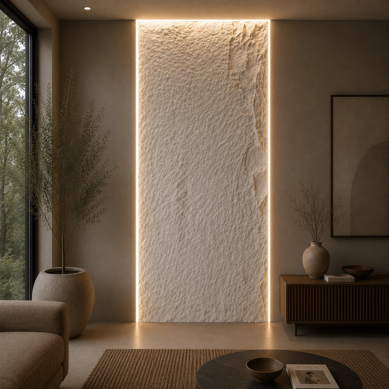 Panneau mural en polyuréthane FUJI S3 60x120cm – Easy Stones