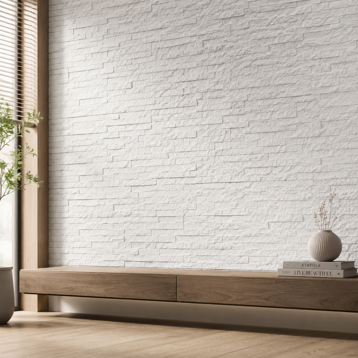 Panneau mural en polyuréthane NORDIC WALL 122x33cm – Easy Stones