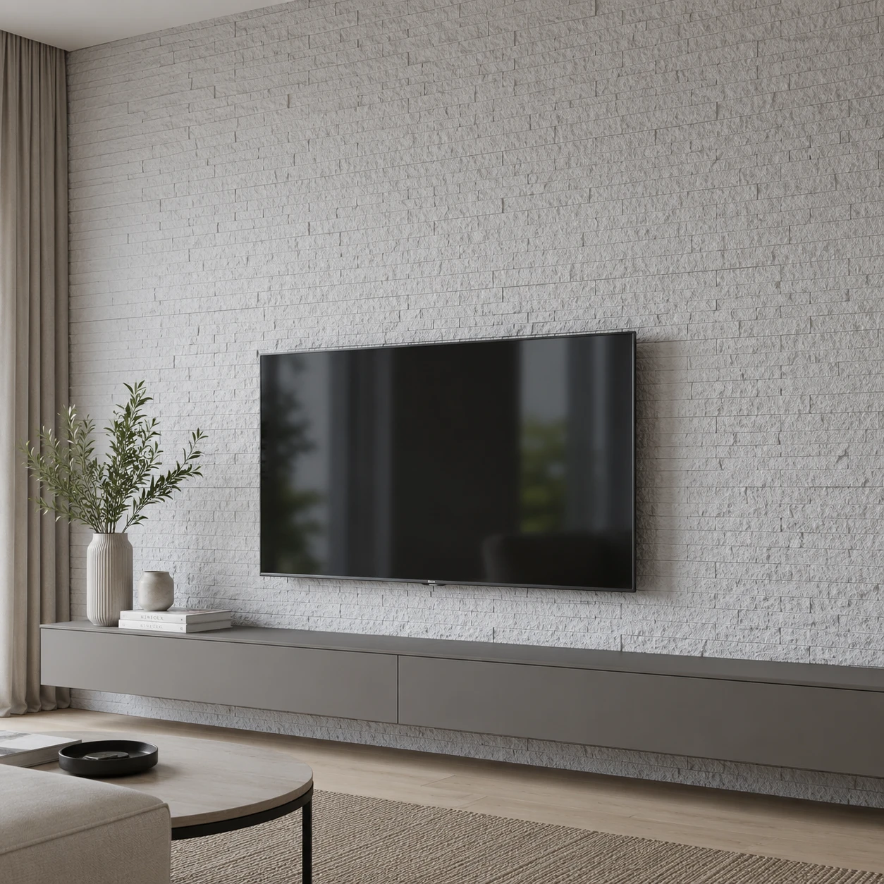 Panneau mural en polyuréthane PURE BRICK 122x33cm – Easy Stones