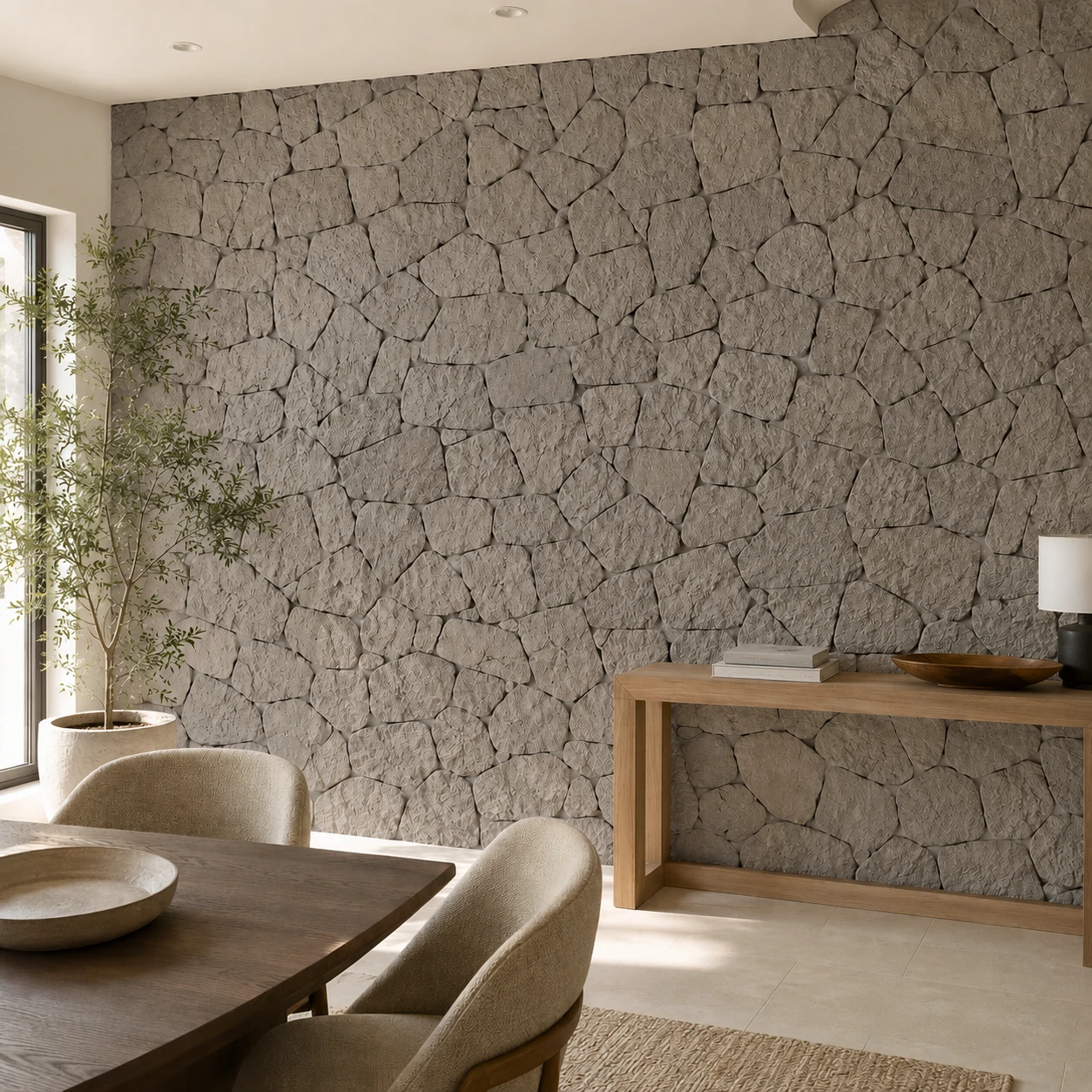 Panneau mural en polyuréthane STONE FIELD 161x86cm – Easy Stones