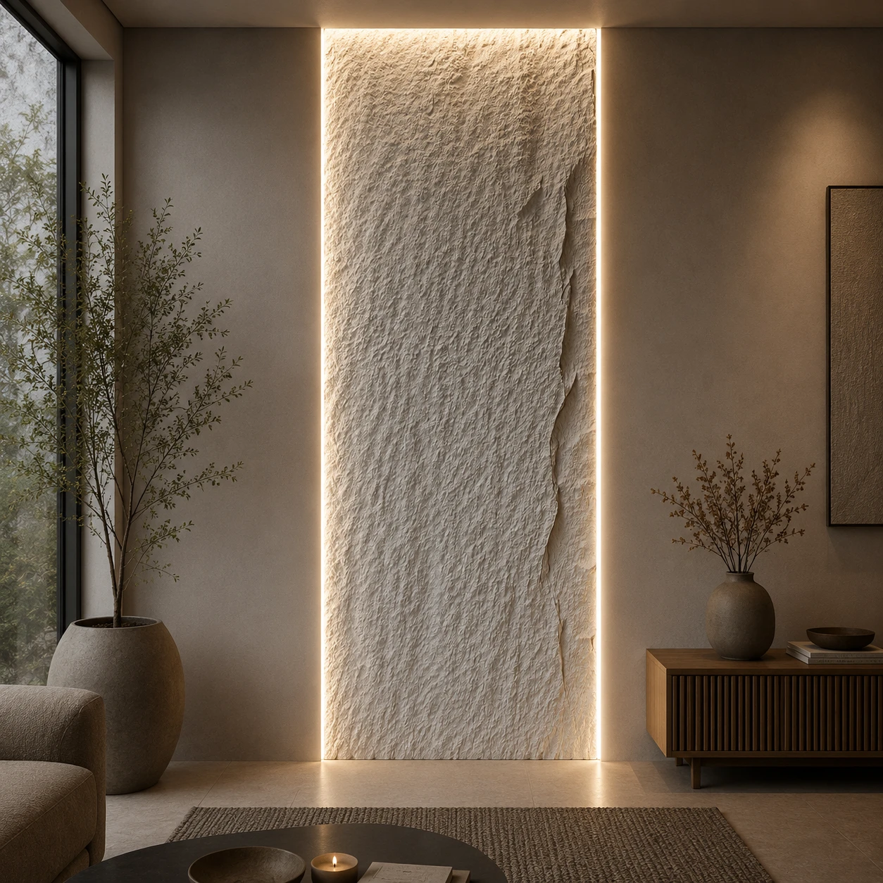 Panneau mural en polyuréthane FUJI S1 60x120cm – Easy Stones