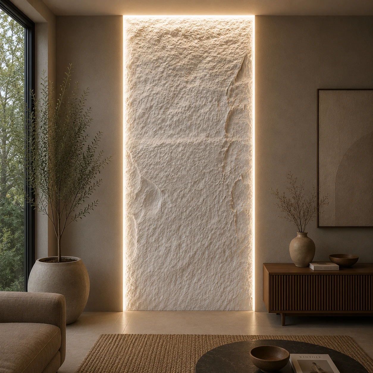 Panneau mural en polyuréthane FUJI S2 60x120cm – Easy Stones