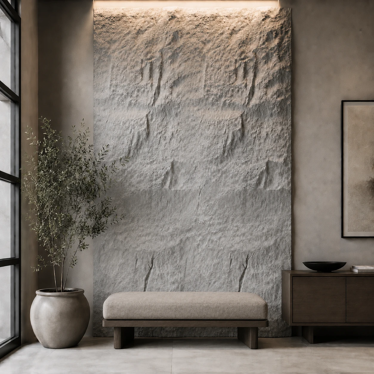 Panneau mural en polyuréthane ZEIL S1 80x240cm – Easy Stones