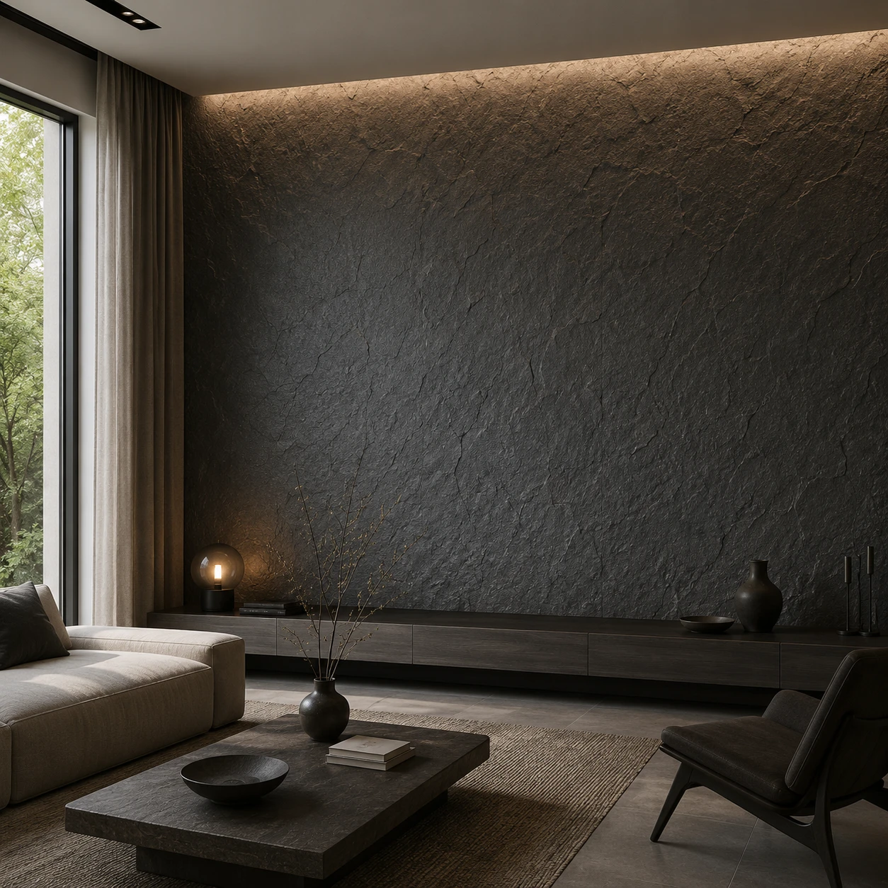 Panneau mural en polyuréthane EIGER 270x90cm – Easy Stones