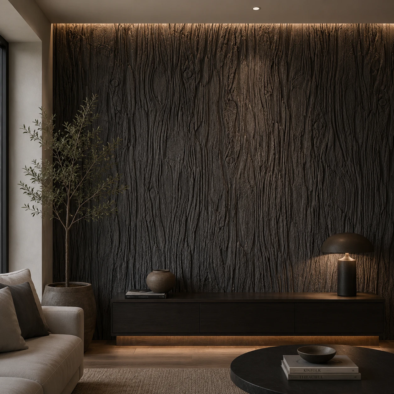 Panneau mural en polyuréthane BLACKWOOD 150x75cm – Easy Stones